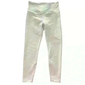 ZYIA ACTIVE‎ White Iridescent Lux Unicorn Leggings